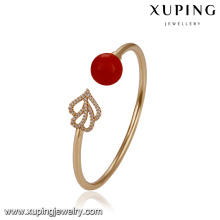 51763 Xuping gros deux en forme de coeur élégant bracelet de perles pour le mariage